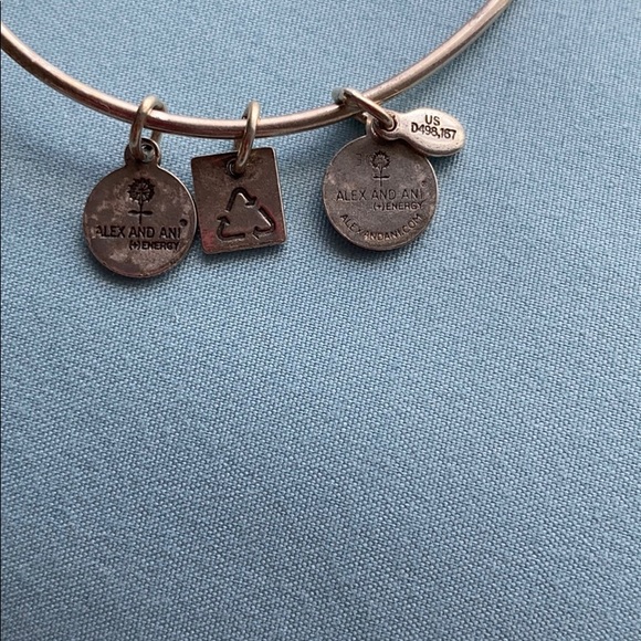 Alex and Ani Bicycle Bracelet in Silver - Picture 3 of 3